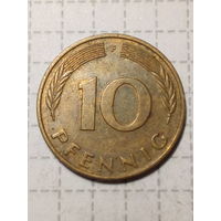 10 пфенниги ГДР  1980 F год