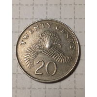 20 центов Сингапур 1990 год.