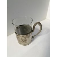 Подстаканник СССР - Рог изобилия, посеребрение