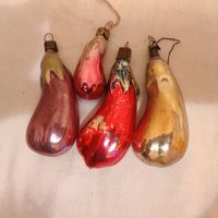 Ёлочные игрушки Баклажан одним лотом 0113