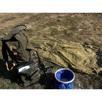 Спальник + рюкзак + стул + ведро + газ.баллон + гарелка
