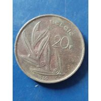 Бельгия 20 франков 1980 "BELGIE"