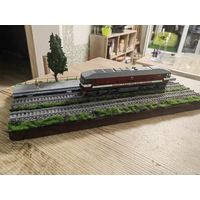 Подставка (диорама) под железную дорогу модель