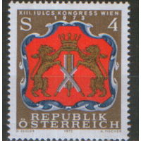 Полная серия из 1 марки 1973г. Австрия "13-ый Международный конгресс кожевенников" MNH