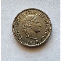 Швейцария 10 раппенов, 1989