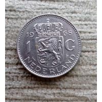 Werty71 Нидерланды 1 гульден 1968