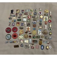 Лот различных значков СССР (86 штук) С РУБЛЯ