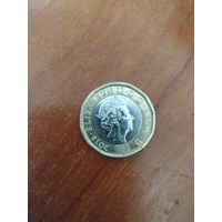 Монета 1 фунт Великобритания 2018 г. Чертополох.