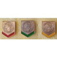 Биатлон Дружба юниоры Минск 1988 3 значка