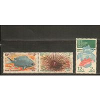 Новая Зеландия-1979 (Мих.766-778) , ** , Морская фауна,Рыбы(полная серия)