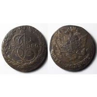 5 копеек 1780 год ЕМ