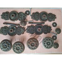 Рукоятки мебельные СССР дюралюминий с медным покрытием