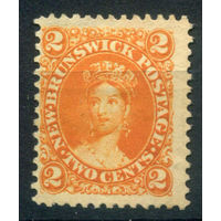 Британские колонии - Нью-Брансуик - 1860/63г. - королева Виктория, 2 с - 1 марка - чистая, без клея [Mi 5]. #3-WB-68-A-1