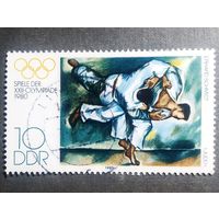 Марка ГДР 1980 год Олимпийские игры