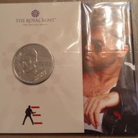 Великобритания 5 фунтов 2024. Легенды музыки. Джордж Майкл. В буклете