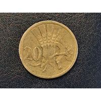 Чехословакия 20 геллеров 1927
