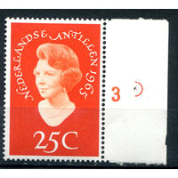 Нидерландские Антильские острова - 1965г. - принцесса Беатрикс - 1 марка - полная серия, MNH [Mi 148]. #3-WB-93-A-1