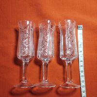 Рюмки миниатюрные хрусталь ссср цена за три