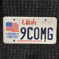 Автомобильный номер США Юта