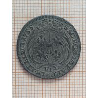 6 грошей 1755 г. ЕС. Речь Посполитая.