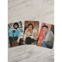 Календарики, лот. Миша, Лёня и Серега.