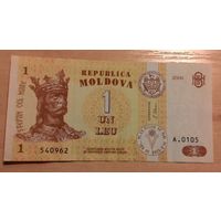 Молдова, 1 лей 2006 года.
