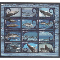 Фауна. Киты. Аитутаки. 2012. 1 малый лист. Michel N 836-847 (60,0 е)