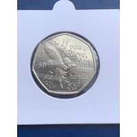 О. Мэн 50 пенсов 2019 г Тинкербелл