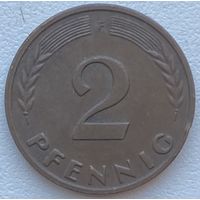 Германия 2 пфеннига 1962 г. F