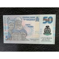 Нигерия 50 UNC полимер с рубля