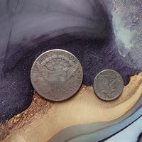 USA США Квотер 1917 + доллар 1804 одним лотом ( Копии )