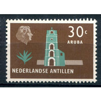 Нидерландские Антильские острова - 1958/59г. - ландшафты, архитектура, 30 с - 1 марка - MNH [Mi 78]. #3-WB-93-A-1