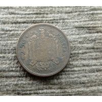 Werty71 Испания 2,5 песеты 2 1/2 1953 необычный номинал