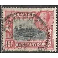 Кения Уганда и Танганьика. Король Георг V. Гора Килиманджаро. 1935г. Mi#34.