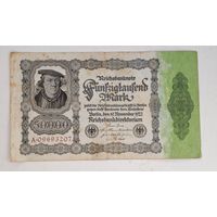 1922 год Германия 50000 марок