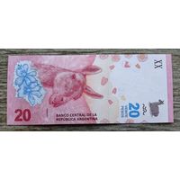 Werty71 Аргентина 20 песо 2017 (2020) UNC банкнота