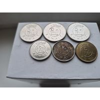 Сборный лот филсов Кувейт. Лот состоит из 6-ти монет. Монеты не чищены. 45278