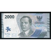 Индонезия 2000 рупий 2022 г. P163. Серия UBA. UNC