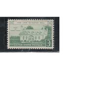 США-1958, (Мих.728),  ** , Дом Масона (одиночка)