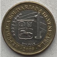 Венесуэла 1 боливар 2009 г.