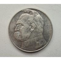 Польша, 10 злотых 1937 Пилсудский.