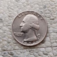 1/4 доллара (квотер) 1972(D) года США.