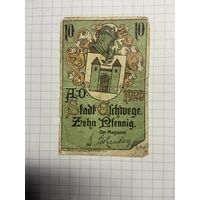 Нотгельд 10 пфеннигов 1921 год. -2112