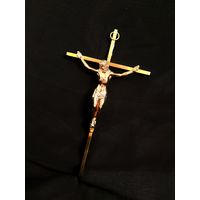 Бронзовый крест подвесной INRI