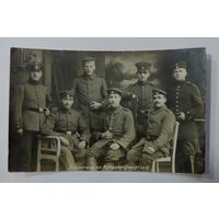 Фото немецких солдат до 1917 г. 1-я мировая война. Размер 8.3-13.3 см.