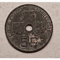 1941 год 5 сантим Бельгия