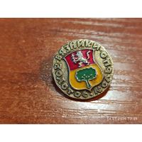 Знак значок Вязники золотое кольцо