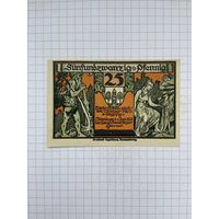 Нотгельд 25 пфеннигов Германия Ильзенбург-0501