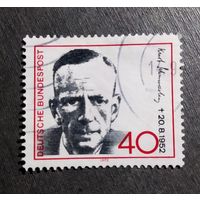 Марка Германия 1972 год Курт Шумахер