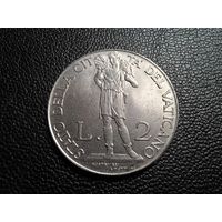 Ватикан 2 лиры 1941 состояние